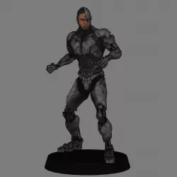 Cyborg - Justice League low poly 3d print