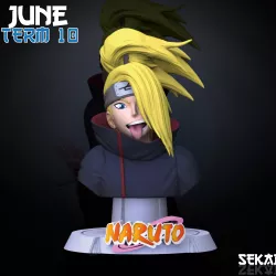 Deidara Bust - Sekai 3D Models - Tested and Ready for 3D printing