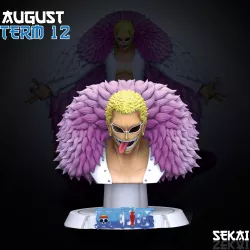 Doflamingo Bust - Sekai 3D Models - Tested and Ready for 3D printing