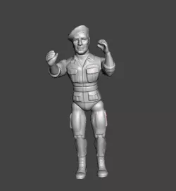 DOLL OF COLONEL TRAUTMAN - RAMBO .stl .obj