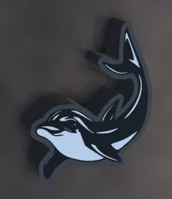 Dolphin" lamp