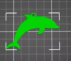 Dolphin, pendant for necklace, earrings, jewelry, keychain
