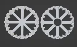Double cookie cutter for stuffing