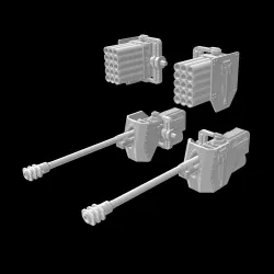 DUST 1948 \ KONFLIKT '47 - Rocket & Cannon Pods - (For PANZERKAMFLÄUFER V)