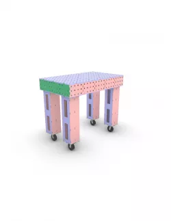 DXF LASER CUT FILES - WELDING TABLE 1000X600X150