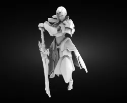 Elf warrior woman