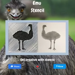 Emu Stencil