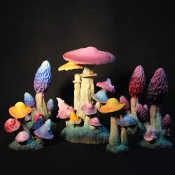 Fantasy Tabletop Terrain Mushrooms
