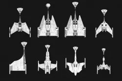 FASA Klingon Ships: Star Trek starship parts kit expansion #3