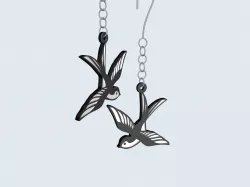 FIle OBJ for Old School Tattoo Earring