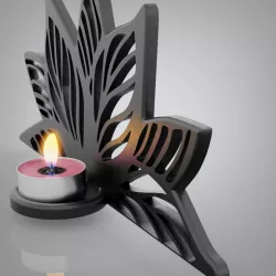 flower candle holder