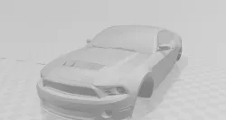 Ford Mustang GT500 257x200 wheelbase rc body
