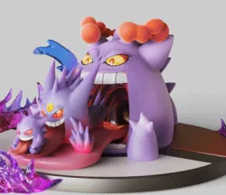 Gigantamax Gengar,Mega Gengar,Gengar 3 in 1 pack - HALLOWEEN - FAN ART - POKÉMON FIGURINE - 3D PRINT MODEL