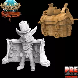 Gizzit Ere Goblin Merchant & Trader Wagon