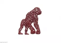 Gorilla_3_mm_voronoi_simplified