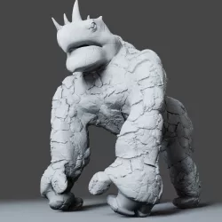 Gorilla Turtle Monster - 3D Print Model