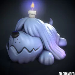 Greavard STL - POKEMON SCARLET POKEMON VIOLET
