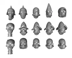 Grimdark Science Fiction Helmets