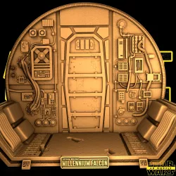 Han Solo And Chewbacca - Diorama Base - Star Wars 3D Models - Tested and Ready for 3D printing