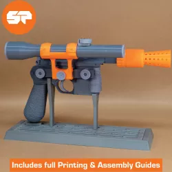 Han Solo DL-44 3D Model - A New Hope Version - Replica Prop for Cosplay - 3d Printable Star Wars Blaster