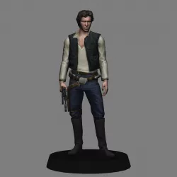 Han Solo - Starwars LOW POLY 3D PRINT