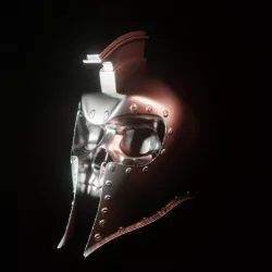 Helmet Skull Ring