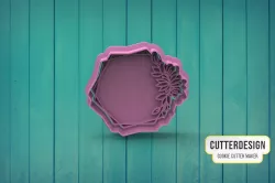 Hexagonal Floral Frame Hexagon Floral Frame