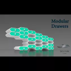 hexagonal Modular Drawers 3d print