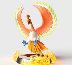 Ho-Oh - LEGENDARY - FAN ART - POKÉMON FIGURINE -POKEMON