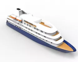 Island Sky Cruise Ship 3D print model