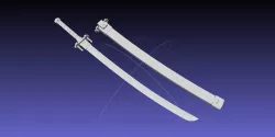 Kill La Kill Satsuki Sword And Sheath Printable Assembly