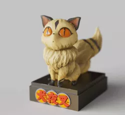 Kirara - (雲母きらら, "Mica") -InuYasha-犬夜叉 - サンライズ - cat-feline-sitting pose-FANART FIGURINE