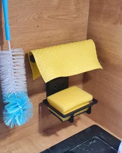 Kitchen Sink Caddy / Sink Organizer / Cloth Hanger / Sponge Holder