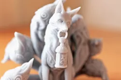Kitsune - 9 tailed fox Miniature (60mm)