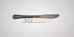 Knife - Kitchen tool, Kitchen equipment, Cutlery, Food, food cutlery, decoration, 3D Scan, STL File