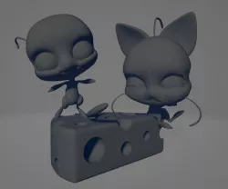 Kwamis Plagg and Tikki