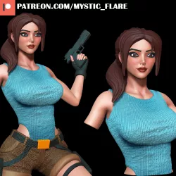 Lara Croft bust