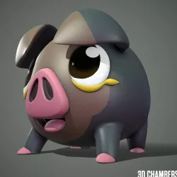 Lechonk 3D Model / Pokemon