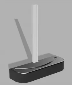 Litophane holder with integrated LED strip