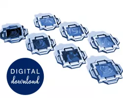 LIYUE Vision Amulet Bundle STL FILES [Genshin Impact]