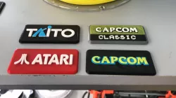 Logos arcade machine coin door