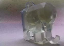 Low Poly Elephant  pendant