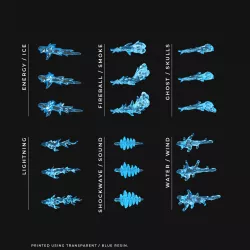 Magic effects full bundle (18 effects including fire, ice, lightning, death, shockwave)