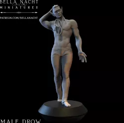 Male Drow - 2 Versions