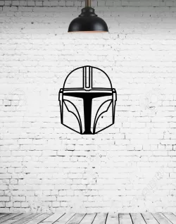 MANDALORIAN WALL VECTOR SCULPTURE 2D