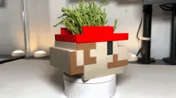 Mario & Luigi 3D Printed Pot Planter | 2D Mario Head Planter