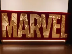 MARVEL LOGO LITHOPHANE - THE COMPLETE SET