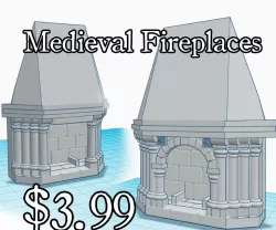 Medieval Solar Fireplace (x2 VARIATIONS)