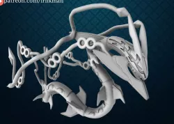 Mega Rayquaza (Pokemon 35mm True Scale)