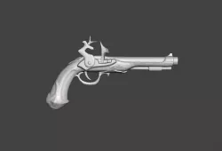 Mercenary Pistol 3D Model